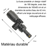 Buse 165x60cm buse pour pistolet à eau haute pression convient aux modèles Karcher K2-K7 utilisable dans de nombreux contextes