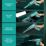 Souffleur air comprimé 25000PA(mbar) souffleur de poussière électrique souffleurs de poussière l'électronique produits double usage