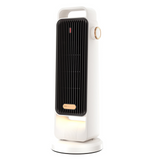 Radiateur soufflant 220v 48,5x18,5cm intelligent thermostat 3-speed réglage chauffage d'appoint 1,5m câble chaufferette electrique