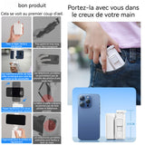 Adaptateur de trépied 3 en 1 650mAh mini-aide à la prise de vue stabilisée portable avec lumière d'appoint réglable sur 360 degrés