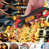 Thermomètre de barbecue électronique étanche pliable affichage numérique cuisine barbecue thermomètre de nourriture électronique