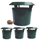 Piège à limaces 9x11.5cm 4 pièces attrape-escargots en plastique piège à escargots de bière pour attraper les limaces et escargots
