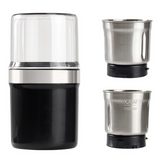 Moulin à café électrique en acier inoxydable 220w 200ml multifonctionnel portable moulin à grains broyeur à graines lin blender