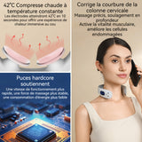 Masseur biceps et cervicales 15 cm Minuterie intelligente de 15 minutes 16 niveaux d'intensité et 8 modes Recharge USB Chauffable