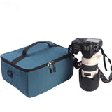 Sac de rangement pour objectif DSLR Sac de rangement pour accessoires DSLR Sac pour appareil photo numérique Sac bleu