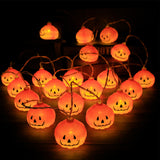 Guirlande lumineuse citrouille d'halloween, guirlande lumineuse de décoration, télécommande, lumière d'arrangement de vacances