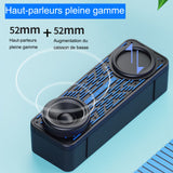 Enceinte bluetooth 1200mah bluetooth 5.0 étanche connectivité bluetooth appels mains libres connexion série tws enceinte portable