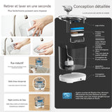 Fontaine à Eau pour Chat 2,2L avec Detecteur de Mouvement Filtre Fontaine Eau Pompe Silencieuse Et 5000 mAh Rechargeable Batterie