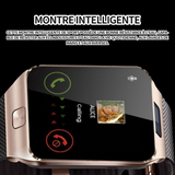 Montre intelligente 380mah 1.56 Pouces montre connectée femme homme montre de sport appels numérotation montre sport connectée or