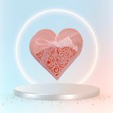 50 pièces  Bonbonnière en forme de coeur Rose Valentin  Boîte cadeau de mariage  Squelette  Mariage  Bonbonnière de mariage