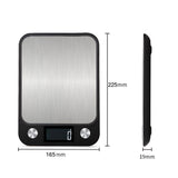 Balances ménagères de haute précision Balances électroniques en acier inoxydable Balances alimentaires Pesée électronique en kg
