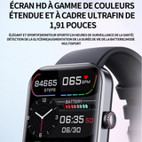 Montre connectée 41.7X35.4mm smartwatch montre bluetooth surveillance de santé fréquence d'exercice montre à connectivité bluetooth