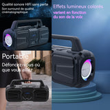 Enceinte bluetooth 8000mAh IPX5 20W enceinte bluetooth à chargement solaire haute qualité sonore large couverture avec microphone