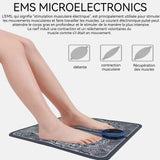 Masseur pieds avec 8 modes réglables et 19 niveaux d'intensité ecran LED réduire la fatigue et favoriser la circulation sanguine