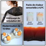 Masseur de cou électrique massage avec 2 modes réglables de massage pour détendez muscles des épaules et cou cadeaux pour famille