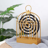 Cage à oiseaux moustique bobine support moustique bobine suspendu portable moustique bobine boîte feu fer moustique bobine boîte