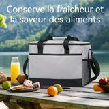 Panier de pique-nique 35L en tissu oxford 900d restez au chaud et au frais panier isotherme panier de pique nique sac de camping