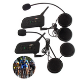 Talkie walkie 2PCS monté sur la tête sans fil interphone en forme de écouteur étanches avec micro pour motards amateurs de ski