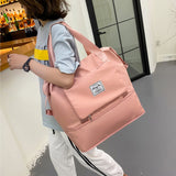 Mode sport yoga sac de fitness nouveau sac d'expansion pliant séparation sèche et humide grande capacité sac de voyage léger