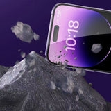 Film trempé  iPhone14 pro  2PCS  Forte résistance aux empreintes digitales  Haute définition  Résistant aux rayures et à l'abrasion