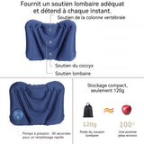 Oreiller de voyage 120g multifonctionnel Coussin lombaire portable gonflable Soutien confortable RespirantOreiller Gonflable Lavable