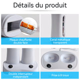 Chauffe cire pour cartouches de cire double cartouches épilation du corps matériau ABS Double Récipient Machine Cire épilation