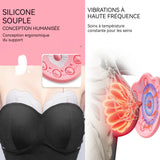 Masseur de sein matériau USB en silicone sans fil électrique agrandissement du buste levage et chauffage déboucher télécommandé