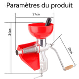 Presse-agrumes manuel épais Machine à ketchup presse-citron et presse-agrumes en aluminium Jus rapide Juteux facile à nettoyer