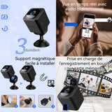 Caméra 1080P batterie 500mAh caméra de surveillance bidirectionnelle sans fil avec interphone Wi-Fi vision nocturne infrarouge