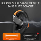 Casque conduction osseuse 5.3 Bluetoot résistant au bruit du Qualité sonore de niveau HIFI Affichage numérique de puissance à LED