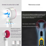 Mini sèche-cheveux rechargeable portable fixateur de cils trois vitesses de vent ventilateur portatif portable extérieur blanc