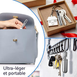 Mini boîte à pilule 3PCS en alliage d'aluminium amovibles étanche boîte à pilule porte-clés pilulier portable pilulier en métal