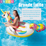 Anneau de natation  201x140x97cm bouée natation licorne a chevaucher pour adultes et enfants bouée gonflable pour fêtes de piscine