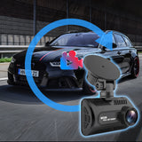 Enregistreur vidéo de voiture HD 1080P à double lentille avant et arrière pour la surveillance du stationnement en marche arrière