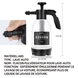 Pulvérisateur de mousse 2L domestique de voiture en forme d'éventail type de mousse transparente pulvérisateur manuel de mousse