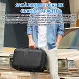 Sac à dos 46cm x29cm x19cm sac à bandoulière sac à bagages sac à antivol avec serrure à combinaison capacité sac multifonctionn