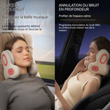 Masseur cervical électrique portable cou compresse chaude lumière rouge massage avec fonction musique bluetooth réduction bruit