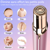 Épilateur rose 100mah 5W tête de coupe arrondie convient à tout le corps conception silencieuse petit et portable rechargeable