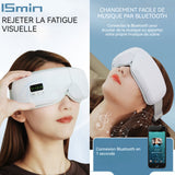 Masque massage pour yeux avec compression 4 en 1 masseur oculaire rechargeable pour cernes sécheresse oculaire fatigue oculaire