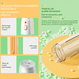 Petit extracteur de jus vertical rechargeable 500ml presse-agrumes sans fil portable mini blender blender smoothie pour voyages