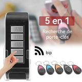 Localisateur de clés avec émetteur supplémentaire avec 5 récepteurs 30m 80db key finder recherche d'objets localisateur d'objets