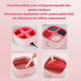 Chauffe-Cire 18,5x18,5x11cm 600ml quatre petits bols divisés qui peuvent être utilisés séparément Ne contient pas de grains de cire