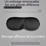 Masque de nuit 3D 23,5x9cm avec mousse à mémoire forme ergonomie anti-lumière masques de sommeil cache yeux masque pour les yeux