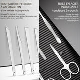 Kit manucre pedicure 26 pcs usage domestique anti-éclaboussures trousse manucure femme homme kit de manucure ensemble de manucure