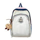 Sac à dos scolaire 44x30x13cm étudiants simple cent avec ordinateur voyage sac à dos tendance mode grande capacité rose cartable