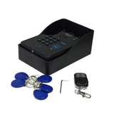 Sonnette visuelle filaire 7 pouces Mot de passe Swipe Card Colour Télécommande de déverrouillage adaptée à la maison Noir