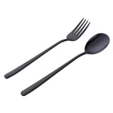 ouverts de table Couverts de Table Acier Inoxydable ménagère inox Ensemble de Couverts 1 set Comprend Fourchette Cuillère noir