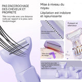 Épilateur ensemble électrique étanche sans fil multifonctionnel 5 en 1 avec 5 accessoires rotation à 180 degrés pour wet et dry
