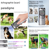 Anti aboiement 800mah trois têtes anti aboiements chiens évitez les attaques de chiens vicieux trois modes de fonctionnement noir