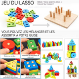 Blocs de construction 17 PCS 12,5x6cm jouets puzzle en blocs et caoutchouc jeux montessori enfant pour les enfants âgés de 3 ans